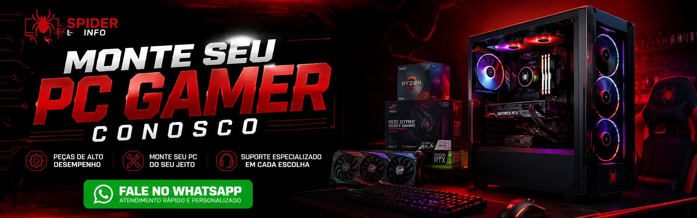 Monte seu PC gamer conosco